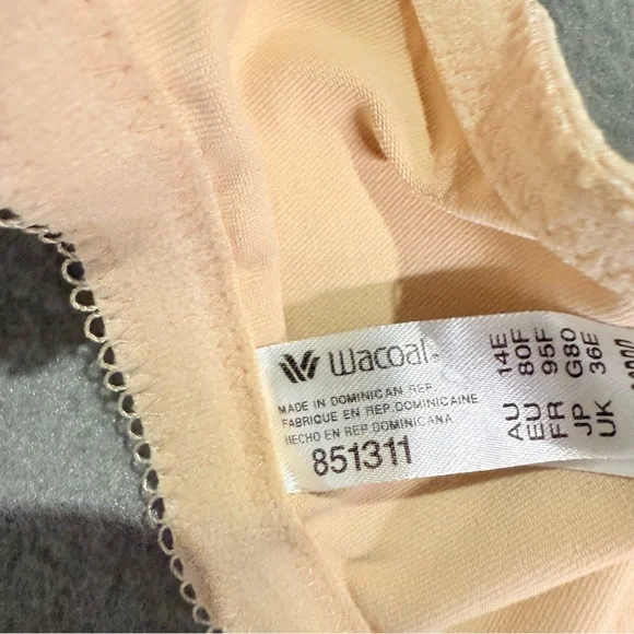 Wacoal Front Close Underwire Bra Nude Full Coverage Comfort Everyday Support - Picture 6 of 7